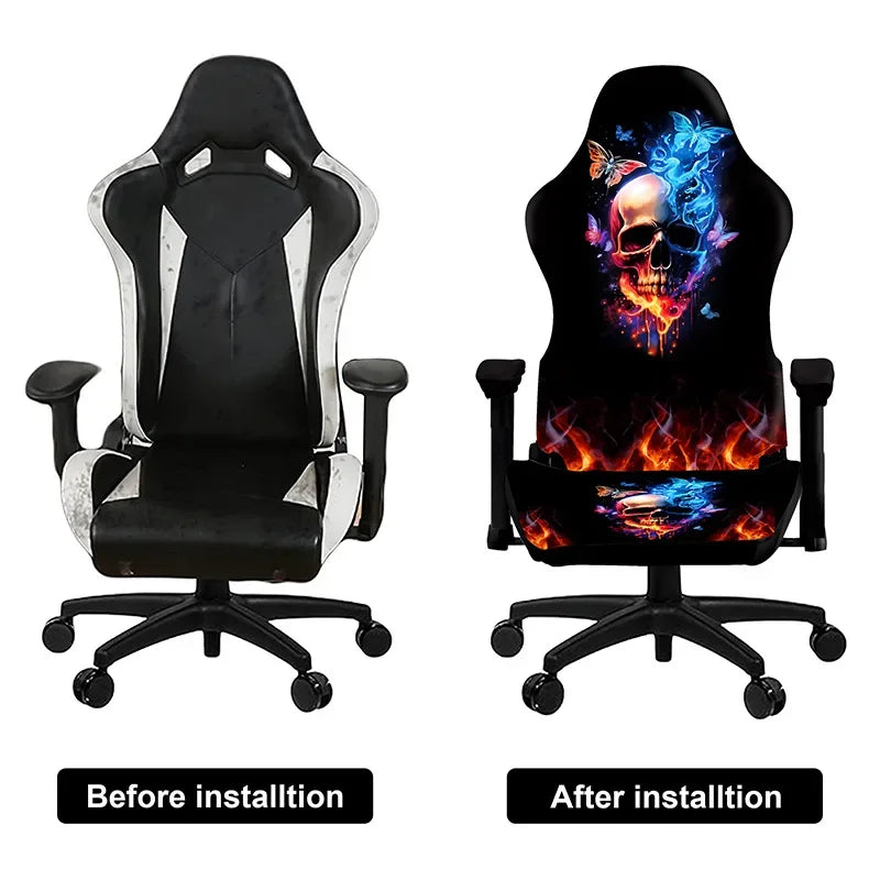 1 Set Gaming Chair Cover Elastic Computer Chair Backrest Armrest Cover Protector Universal Soft Thicken Armchair Seat Covers 의자