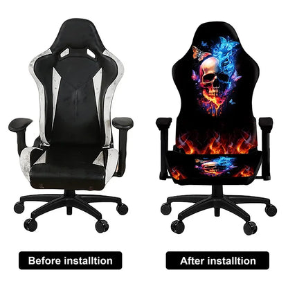 1 Set Gaming Chair Cover Elastic Computer Chair Backrest Armrest Cover Protector Universal Soft Thicken Armchair Seat Covers 의자