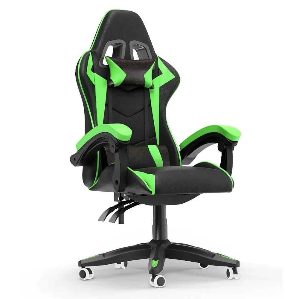 Ergonomic High Back Racing Style Reclining Gaming Chair With Headrest &amp; Lumbar Support For Computer Use, Custom