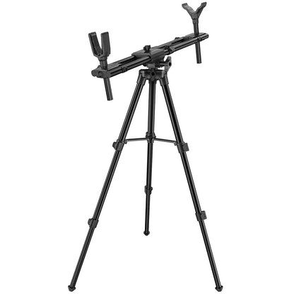 Tripod Rests Sticks with 360° Rotatable Dual V Yoke Frame Flexible Orientation Adjustable Height for Outdoors Hunting Aluminum