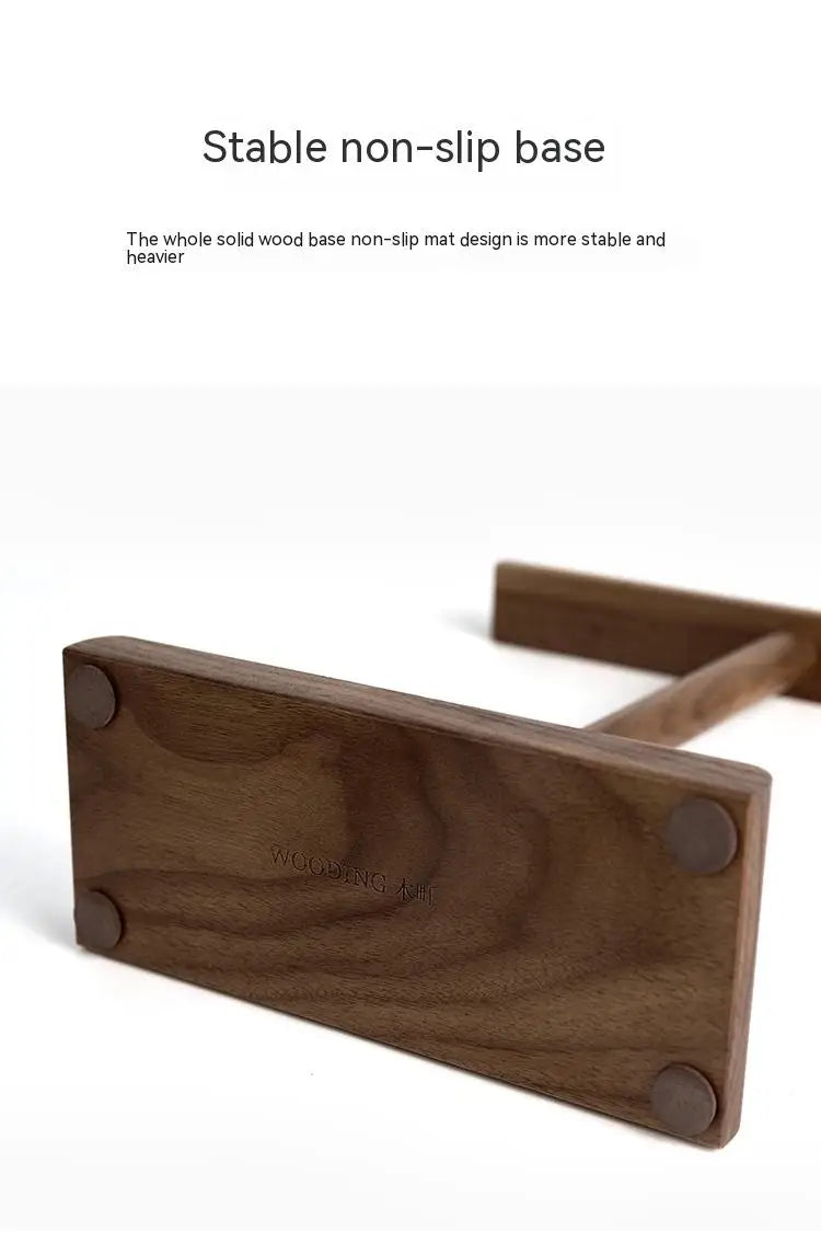 Wooden Stand Holder for Headset Display Shelf Desk Hanger T Shape Headphones Stands Storage Brackets Home Storage Organizer