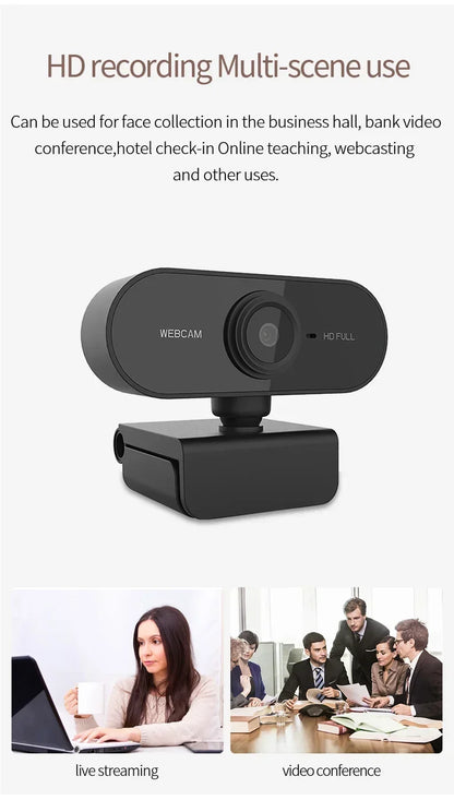 4K Webcam 1080P Mini Camera 2K Full HD Webcam with Microphone 30fps USB Web Cam for Auto Focus PC Laptop Video Shooting Camera