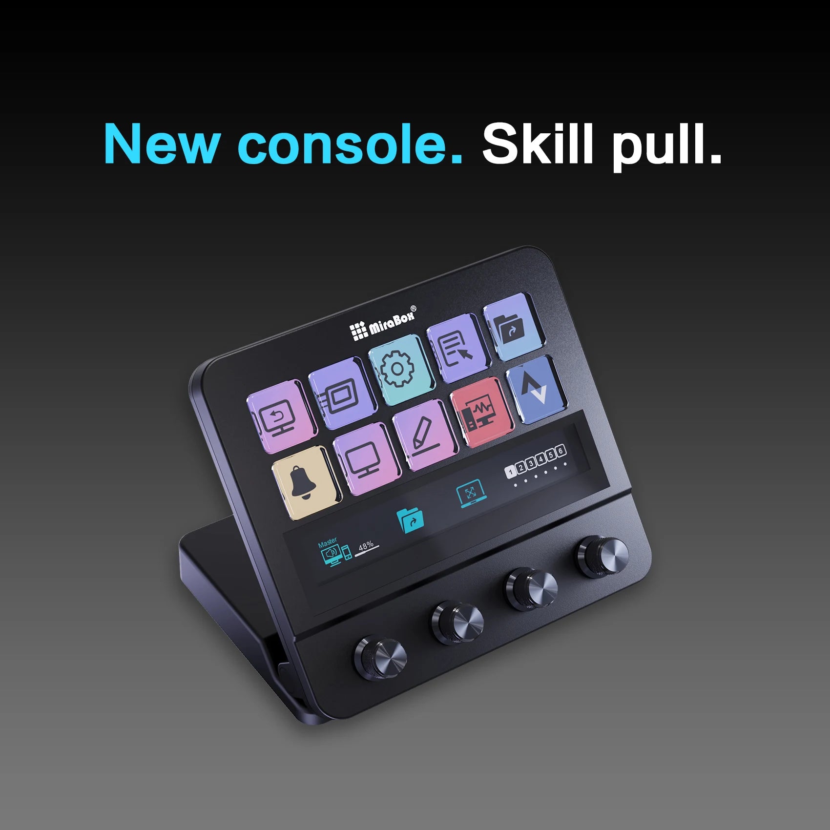 Mirabox N4 Stream deck 10 LCD Keys Button Live Console Mini Keypad Streamdeck Deck Dock macropad Stream Desk Studio Controller