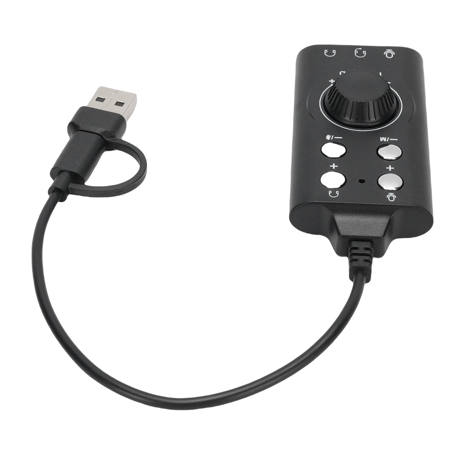 USB External Sound Card USB Type C External Sound Card Microphone Headphone Adapter for Laptop Phone Voice Changer Plug and Play