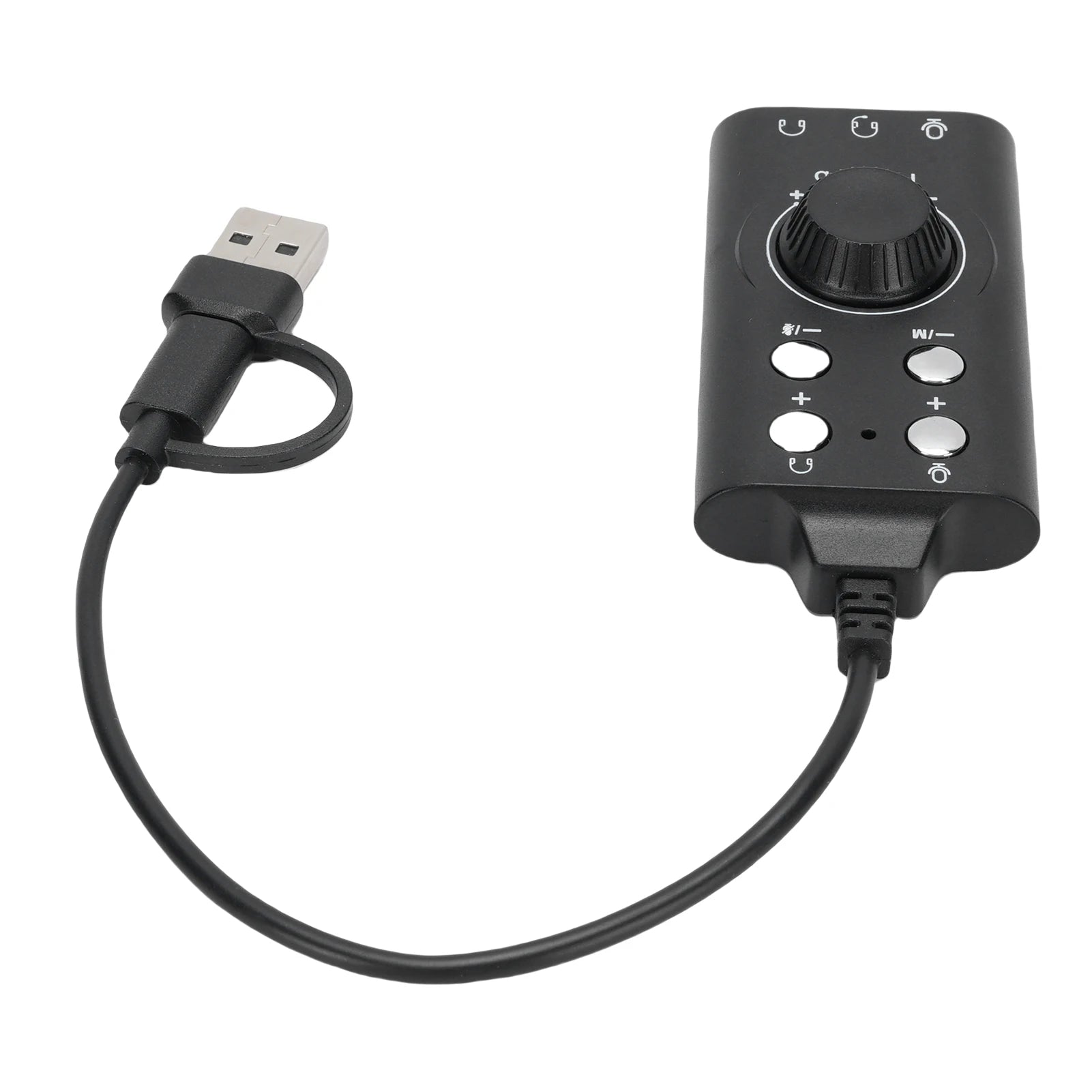 USB External Sound Card USB Type C External Sound Card Microphone Headphone Adapter for Laptop Phone Voice Changer Plug and Play