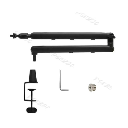 Desktop Mic Stand - Foldable Anti-Shock Cantilever Holder Mic Boom Arm