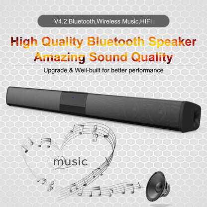 40W High Power Soundbar for TV Computer Wireless Bluetooth Speaker Home Theater Sound System FM Radio Subwoofer RCA Soundbox TF