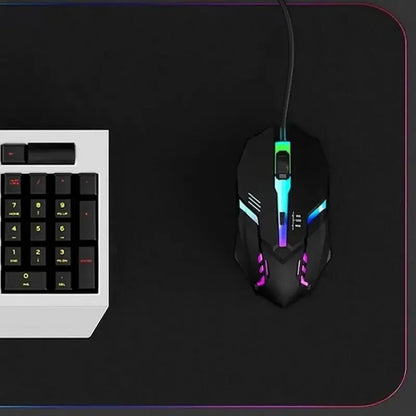 Ergonomic gaming mouse, suitable for desktop and laptop computers, 4-button USB RGB backlit mouse