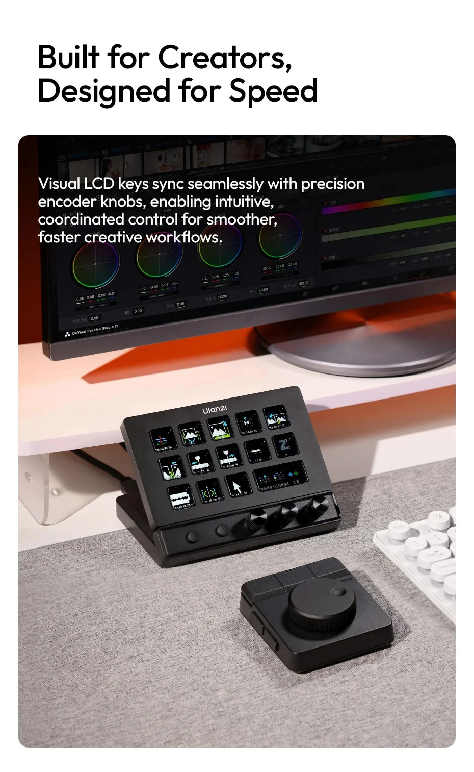 Stream Deck Creative Desktop Control Hub D200X D200H D200 For Video Photo Livestream