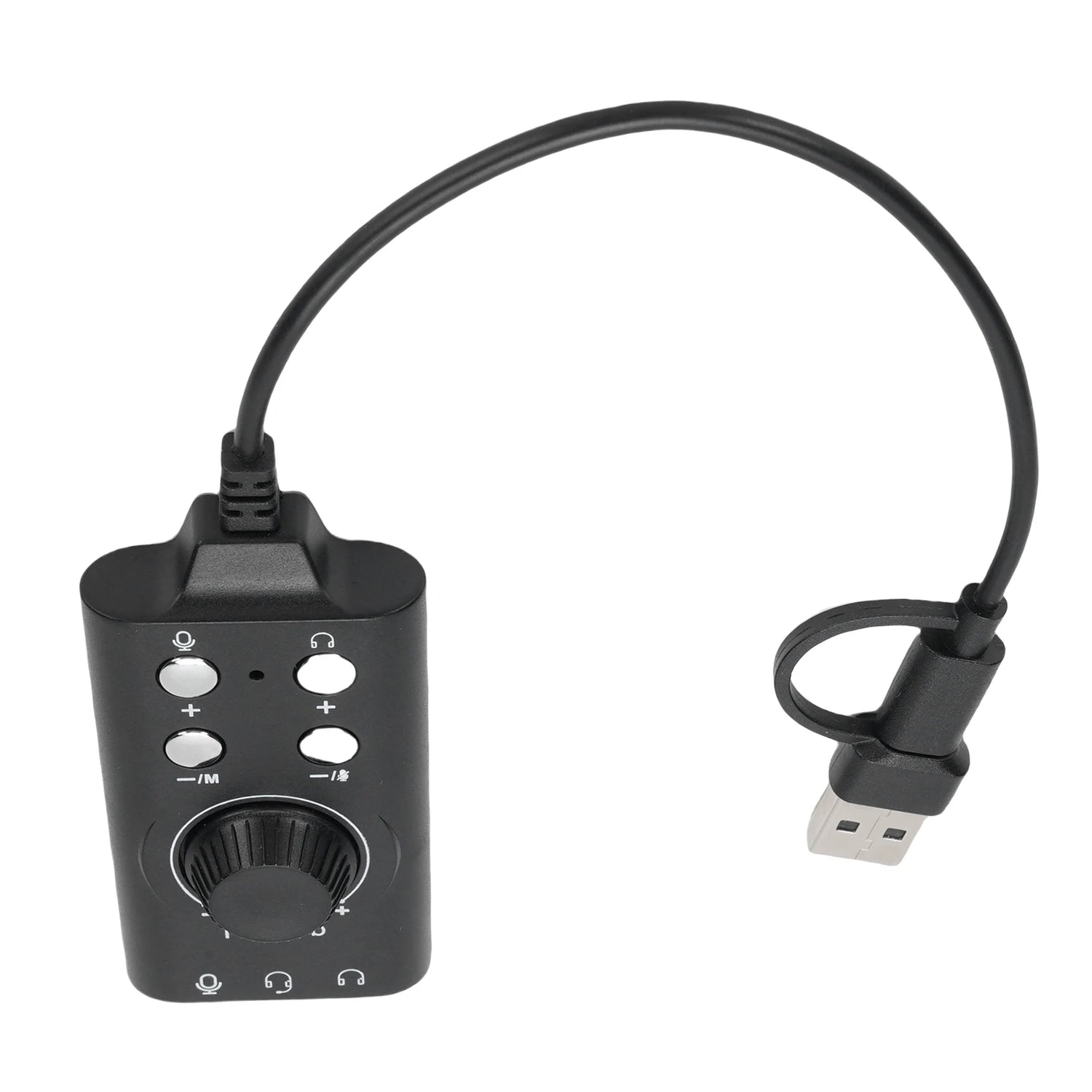 USB External Sound Card USB Type C External Sound Card Microphone Headphone Adapter for Laptop Phone Voice Changer Plug and Play