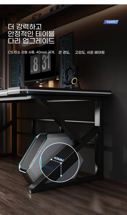 Gaming Computer Desk Home Office Study Desk Adjustable Height Compact Small Space Ergonomic Desk Mesa Para Computador Furniture