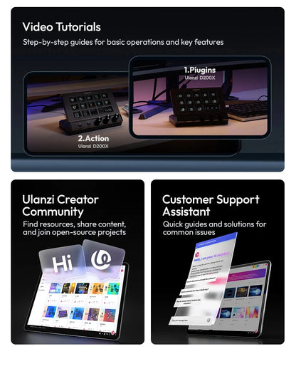 Stream Deck Creative Desktop Control Hub D200X D200H D200 For Video Photo Livestream