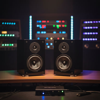5-inch HIFI Passive Bookshelf Speaker 150W Output Power 3-inch Tweeter Unit Lacquered Shell Professional Monitor Speaker