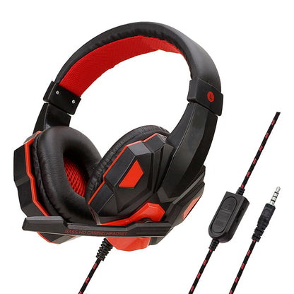 3.5mm Wired Gaming Headphones With Adjustable Microphone Stereo Bass Headset For Computer Phone Laptop Desktop PC Notebook Gamer
