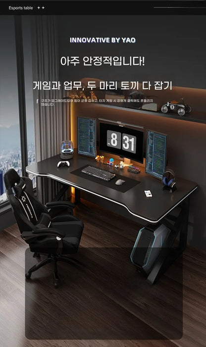 Gaming Computer Desk Home Office Study Desk Adjustable Height Compact Small Space Ergonomic Desk Mesa Para Computador Furniture