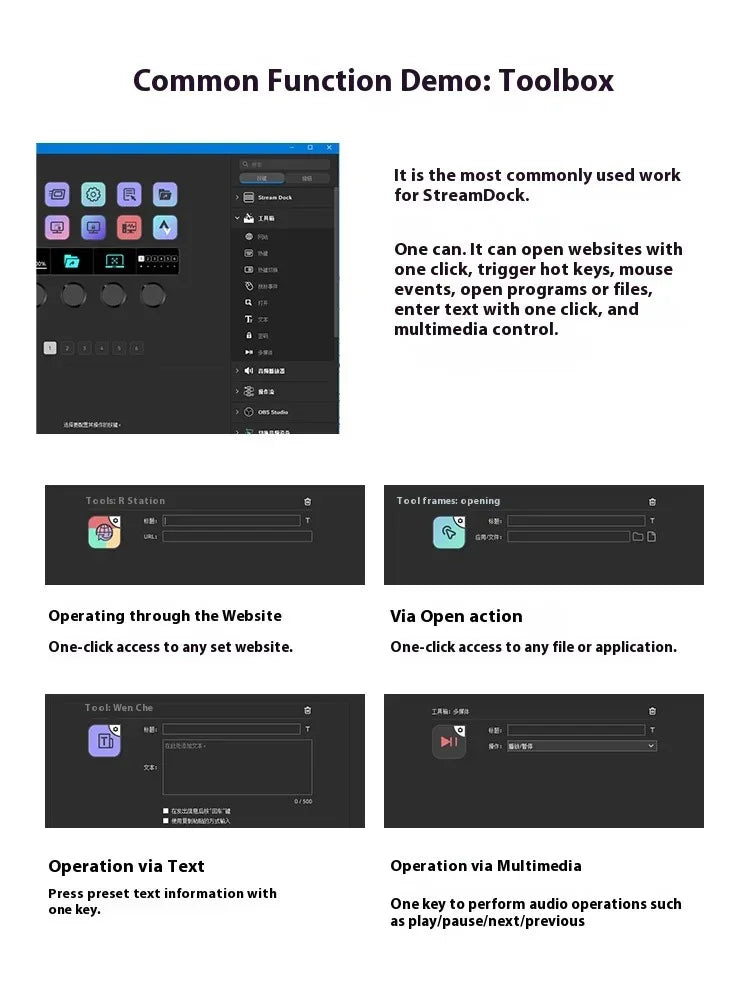 MRSVI N4 Stream Deck Controller, Elgato Alternative, 10 Programmable LCD Keys with 500+ Plugins for Streaming/Editing