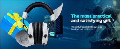 NUBWO HG03 Gaming Headphones with 7.1 Surround Sound USB-A Wired Headsets Gamer with Noise Canceling Mic Comfortable Design