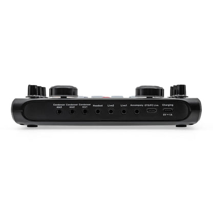 Professional Portable Mixer Sound Mixing X60 Sound Card English Version Convenient Compact For Live Broadcast KTV Singing