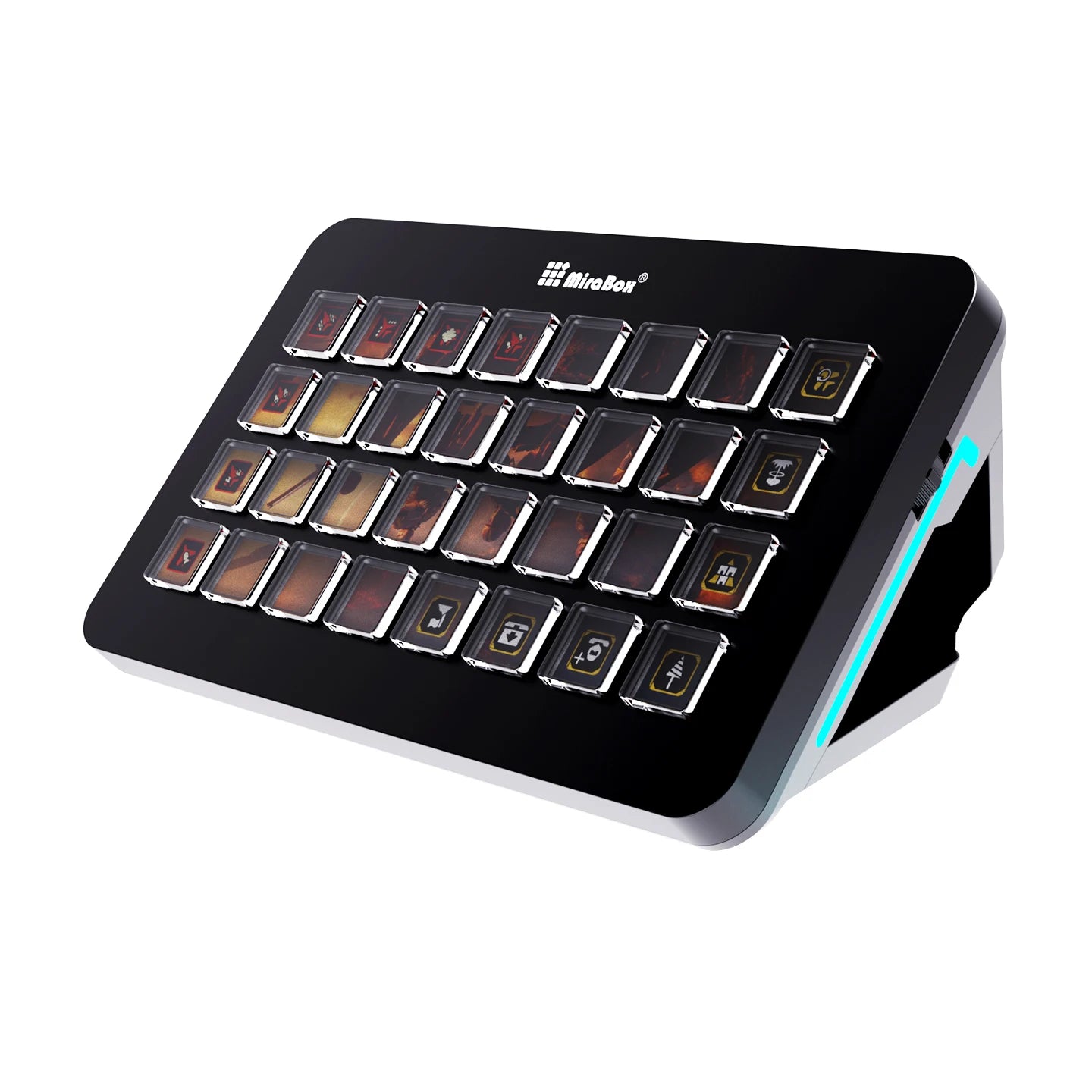 Mirabox XL 32-Key Visual Stream Deck Streamdeck Deck Dock Macro Pad Controller Desktop Console Stream Desk For OBS Streaming