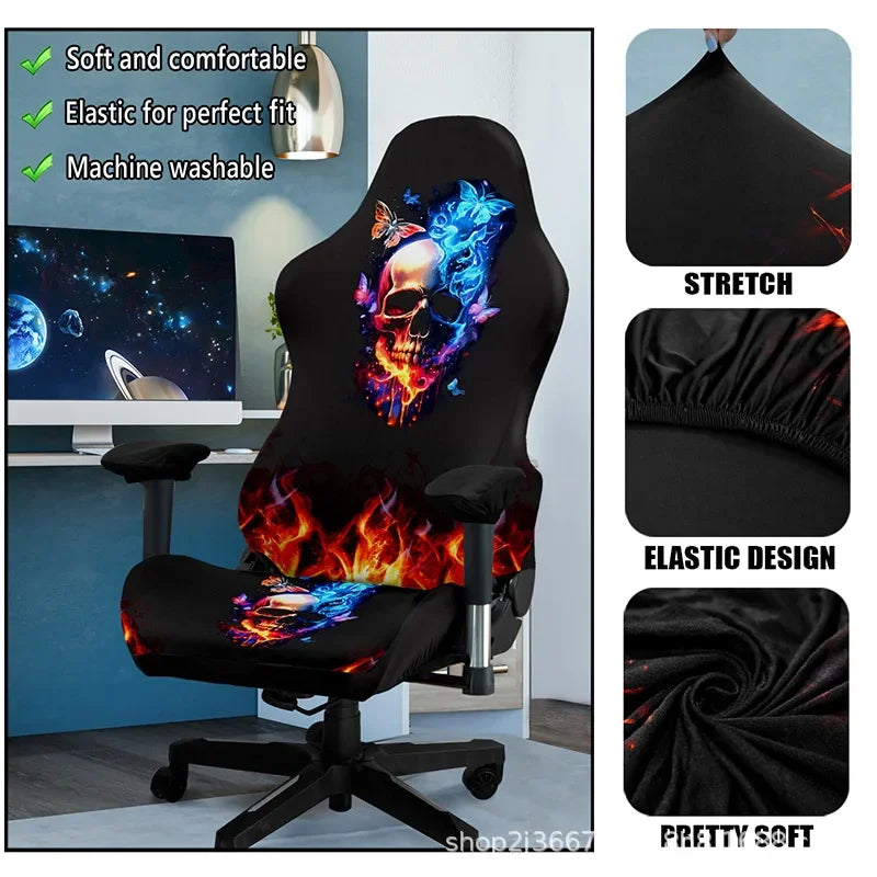 1 Set Gaming Chair Cover Elastic Computer Chair Backrest Armrest Cover Protector Universal Soft Thicken Armchair Seat Covers 의자