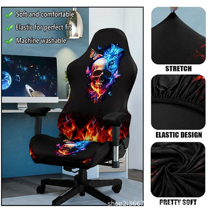 1 Set Gaming Chair Cover Elastic Computer Chair Backrest Armrest Cover Protector Universal Soft Thicken Armchair Seat Covers 의자