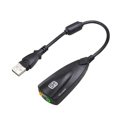 USB Sound Card Computer Gaming Specific External High-End Sound Card, 5HV2 Stereo 7.1 Channel Wired Sound Card