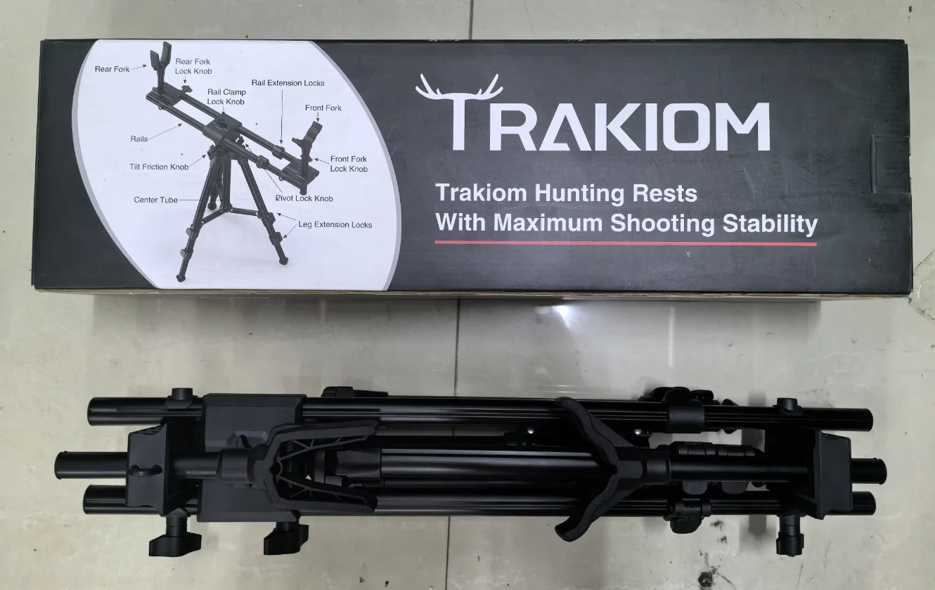 Tripod Rests Sticks with 360° Rotatable Dual V Yoke Frame Flexible Orientation Adjustable Height for Outdoors Hunting Aluminum