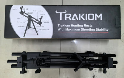 Tripod Rests Sticks with 360° Rotatable Dual V Yoke Frame Flexible Orientation Adjustable Height for Outdoors Hunting Aluminum