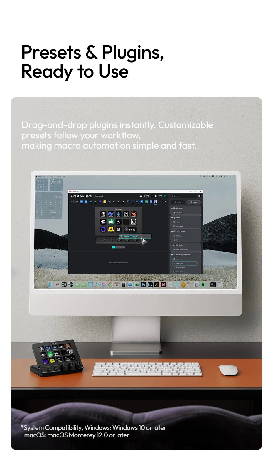 Stream Deck Creative Desktop Control Hub D200X D200H D200 For Video Photo Livestream