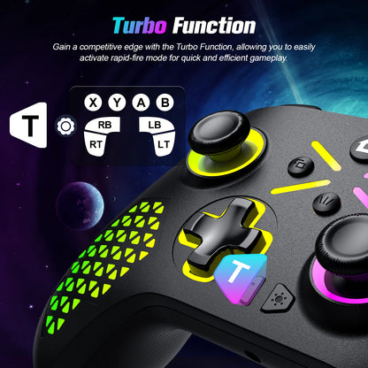 RGB Wireless For Xbox Controller Xbox One/xbox Series X/S/PC With 650mah Battery gamepad Multi-Function Joystick Controller