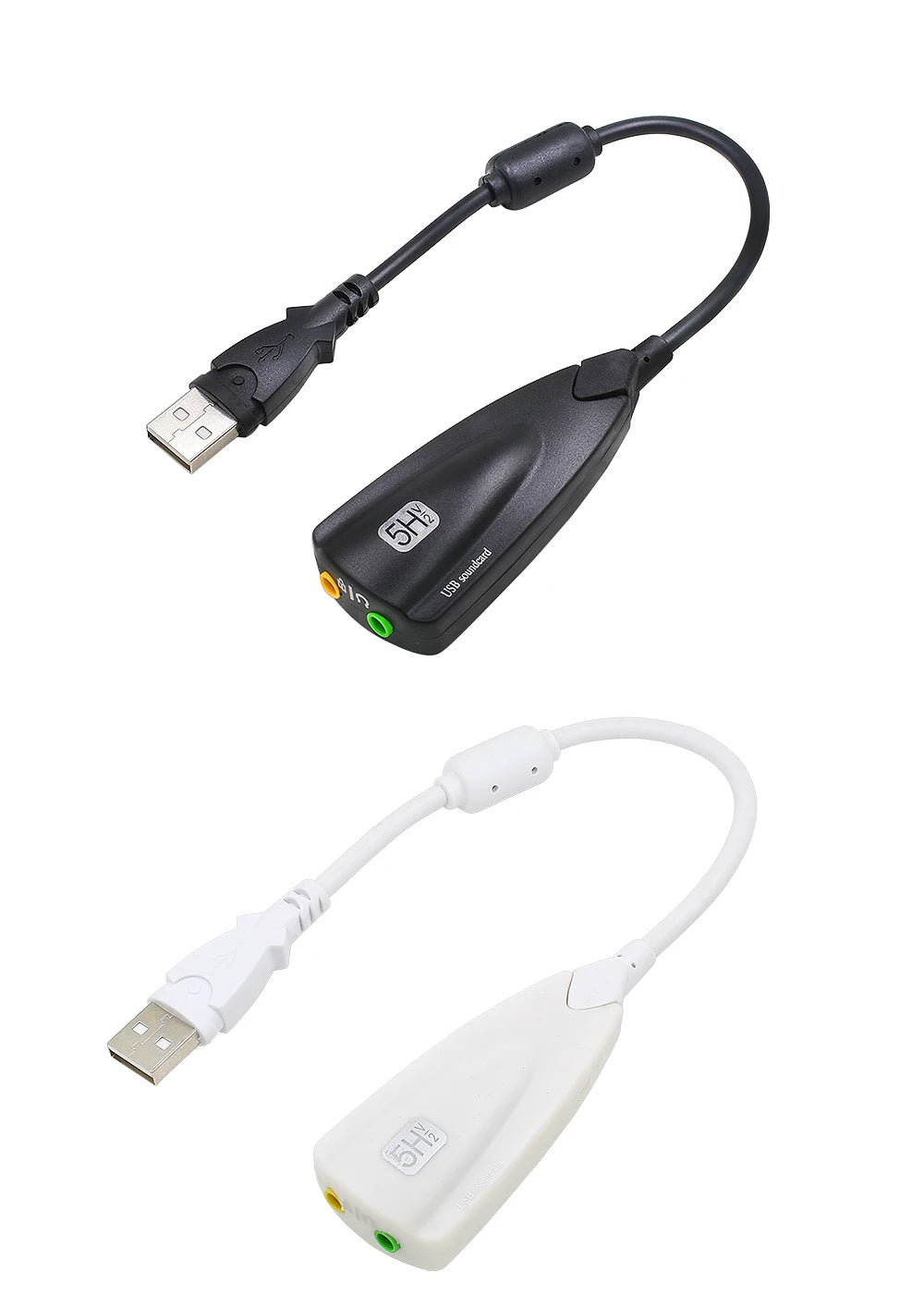 USB Sound Card Computer Gaming Specific External High-End Sound Card, 5HV2 Stereo 7.1 Channel Wired Sound Card