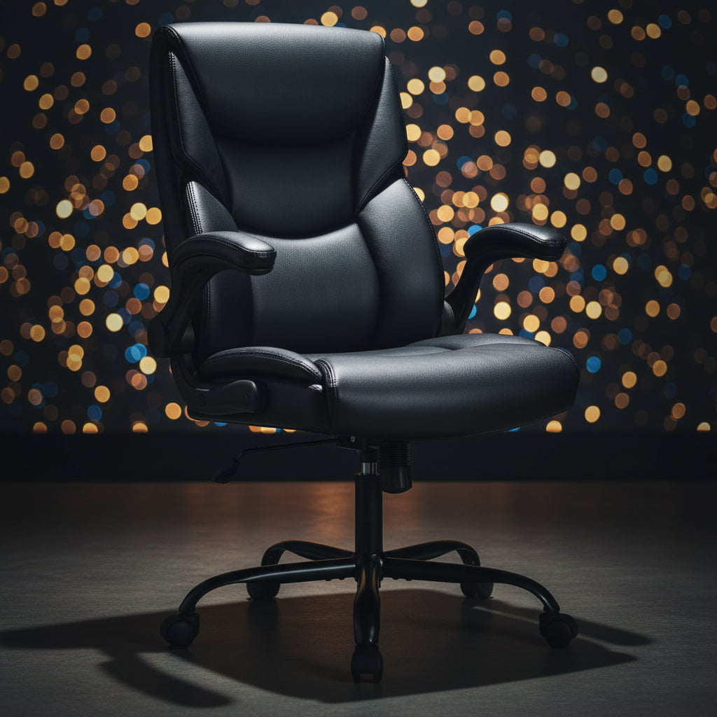 JHK Ergonomic PU Leather Padded Armrest Living Room Rocking Gaming Chair Swivel Wheel With Lumbar Support Gaming Chairs