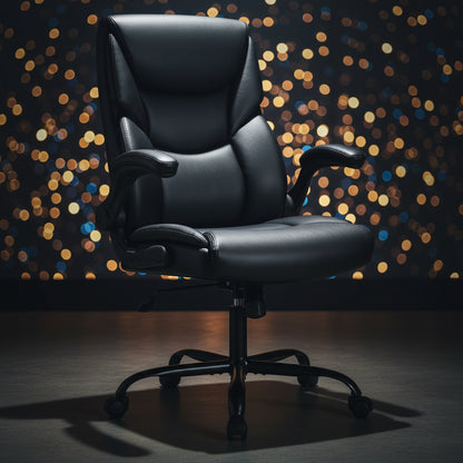 JHK Ergonomic PU Leather Padded Armrest Living Room Rocking Gaming Chair Swivel Wheel With Lumbar Support Gaming Chairs