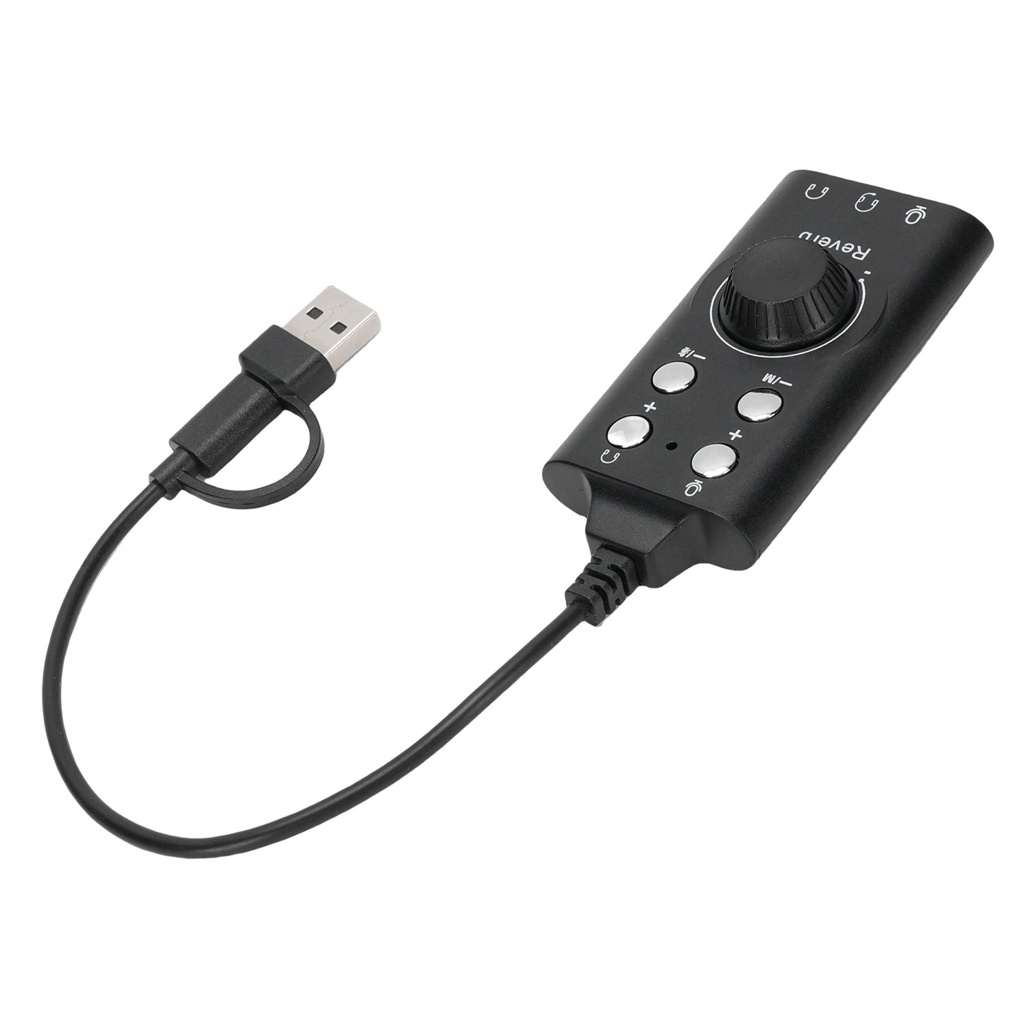 USB External Sound Card USB Type C External Sound Card Microphone Headphone Adapter for Laptop Phone Voice Changer Plug and Play
