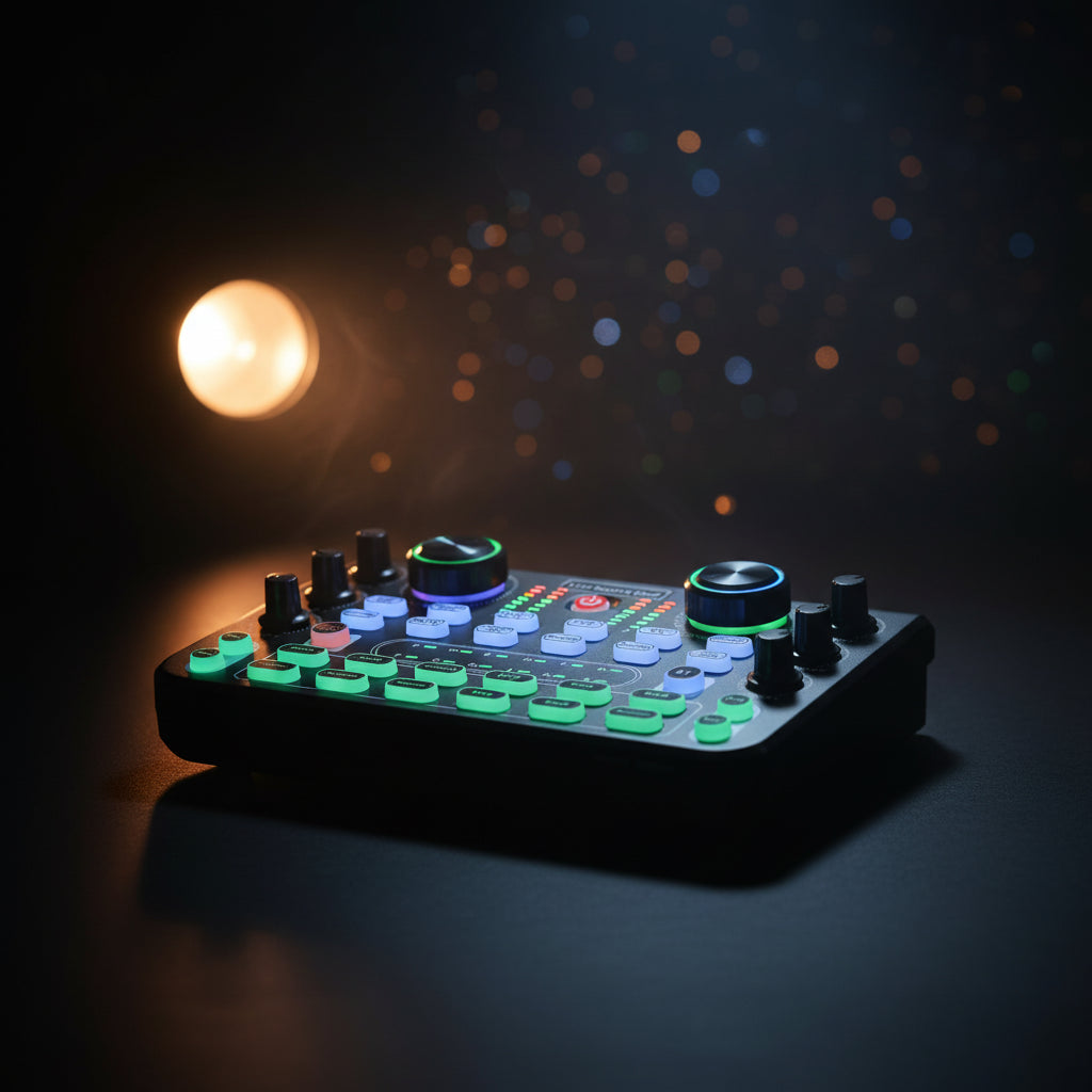 Professional Portable Mixer Sound Mixing X60 Sound Card English Version Convenient Compact For Live Broadcast KTV Singing