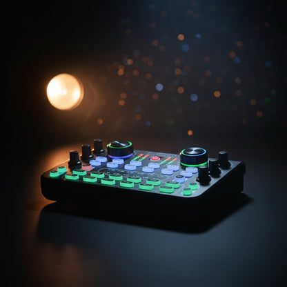 Professional Portable Mixer Sound Mixing X60 Sound Card English Version Convenient Compact For Live Broadcast KTV Singing