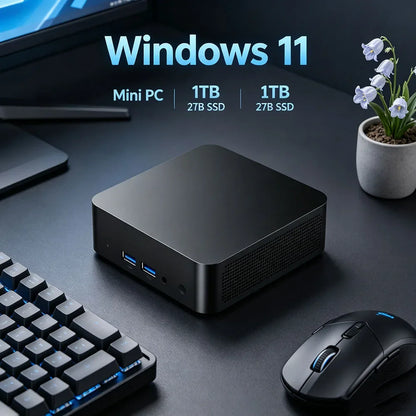 Ornate Windows 11 Pro Mini PC Core i9 8950HK 32GB RAM 1TB 2TB SSD 4K HD WiFi6 BT5.2 Home Gaming Desktop With 3 Years Warranty