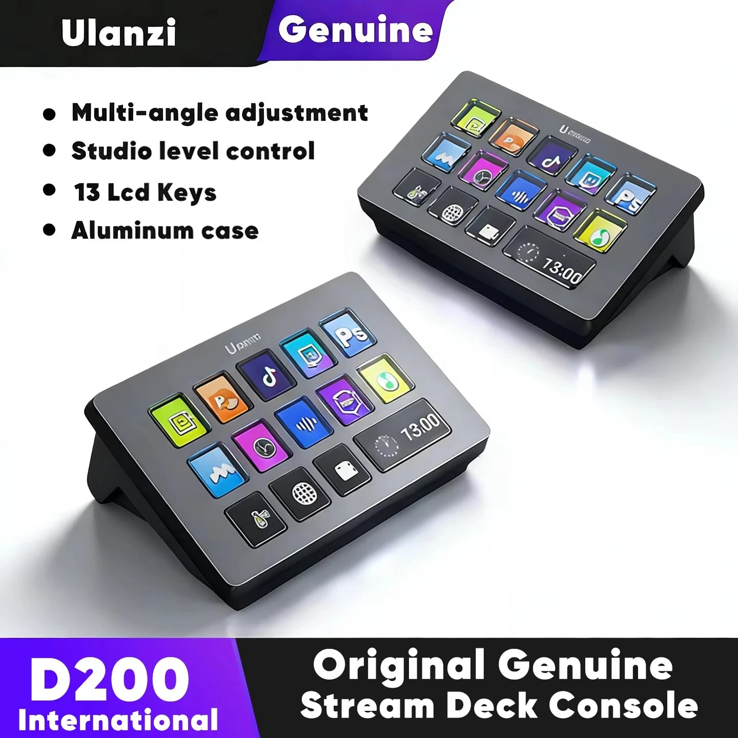 Stream Deck Creative Desktop Control Hub D200X D200H D200 For Video Photo Livestream