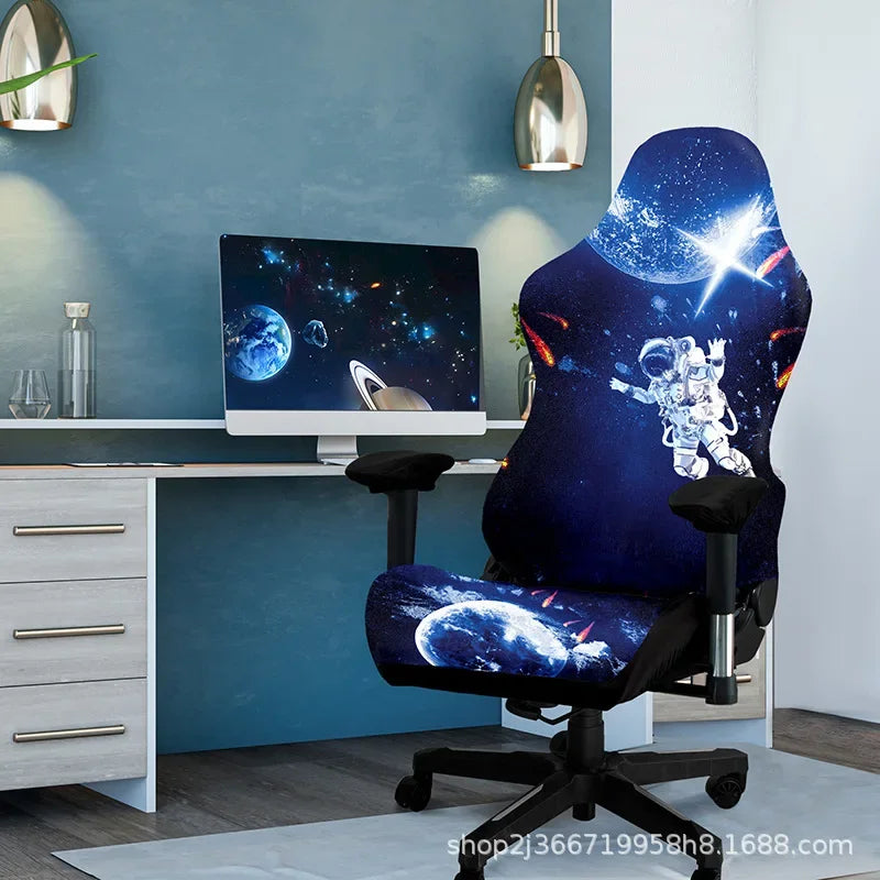 1 Set Gaming Chair Cover Elastic Computer Chair Backrest Armrest Cover Protector Universal Soft Thicken Armchair Seat Covers 의자