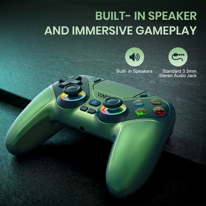 RGB Light Controller For PlayStation 5/PS5 Pro/Slim/PC Wireless Gamepad Marco/Turbo NO Drift Hall Effect Gaming Control Joystick
