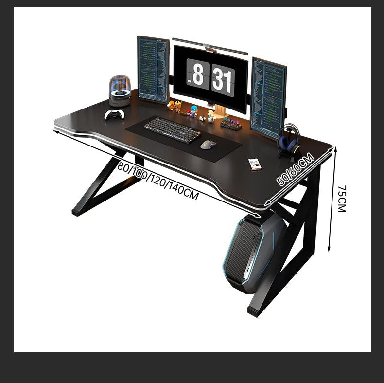 Gaming Computer Desk Home Office Study Desk Adjustable Height Compact Small Space Ergonomic Desk Mesa Para Computador Furniture