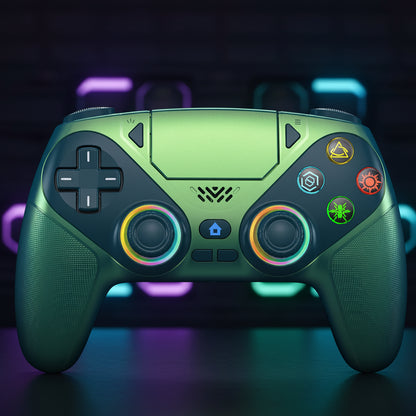 RGB Light Controller For PlayStation 5/PS5 Pro/Slim/PC Wireless Gamepad Marco/Turbo NO Drift Hall Effect Gaming Control Joystick