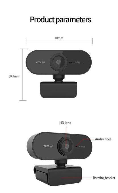 4K Webcam 1080P Mini Camera 2K Full HD Webcam with Microphone 30fps USB Web Cam for Auto Focus PC Laptop Video Shooting Camera