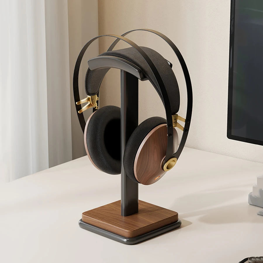 Curved Desktop Headphones Stand Stable Base Headset Display Holder Bracket For Gaming Music Over Ear Headsets