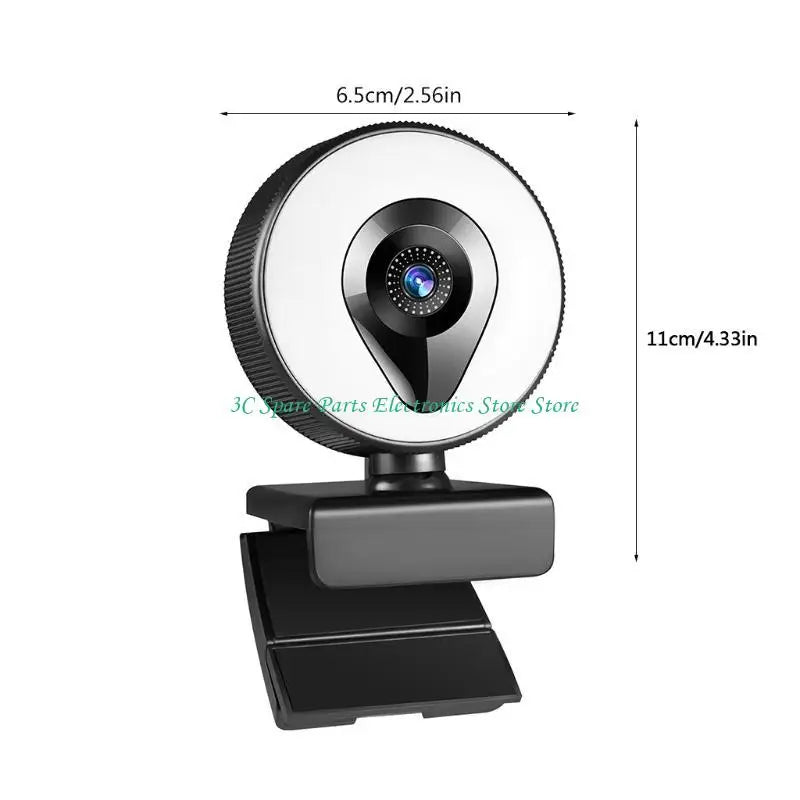 SZ Webcam 1080P 4K 2K AutoFocus Web Camera USB PC Computer Webcam 3 Light Modes