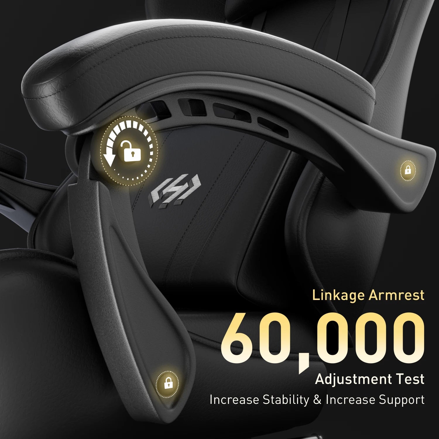 Ergonomic Gaming Chair, PU Leather Computer Office Chair for Adults, Adjustable Height &amp; Reclining Backrest Angle, 360° Swivel Gaming Desk Chair with Lumbar Support, Headrest and Retractable Footrest