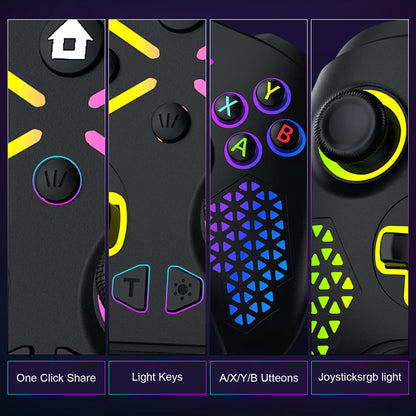 RGB Wireless For Xbox Controller Xbox One/xbox Series X/S/PC With 650mah Battery gamepad Multi-Function Joystick Controller