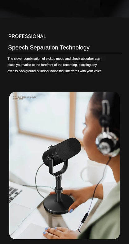 Boom Arm - Adjustable 360° Rotatable Microphone Sturdy Aluminum Alloy Mic Desk, Table Stand Foldable Scissor Stable Mount Arms