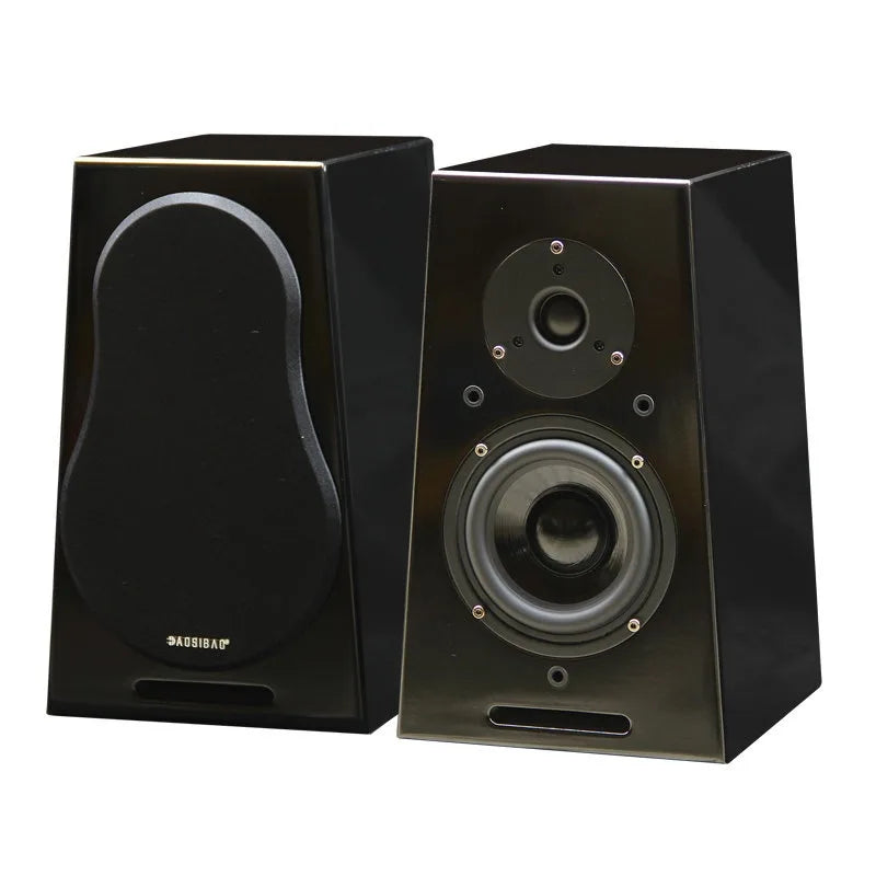 5-inch HIFI Passive Bookshelf Speaker 150W Output Power 3-inch Tweeter Unit Lacquered Shell Professional Monitor Speaker
