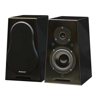 5-inch HIFI Passive Bookshelf Speaker 150W Output Power 3-inch Tweeter Unit Lacquered Shell Professional Monitor Speaker
